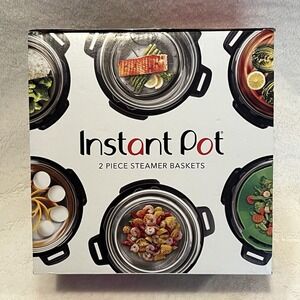 Instant Pot Authentic 2 PC Mesh Steamer/Strainer Baskets 6qt & 8qt Healthy Cook